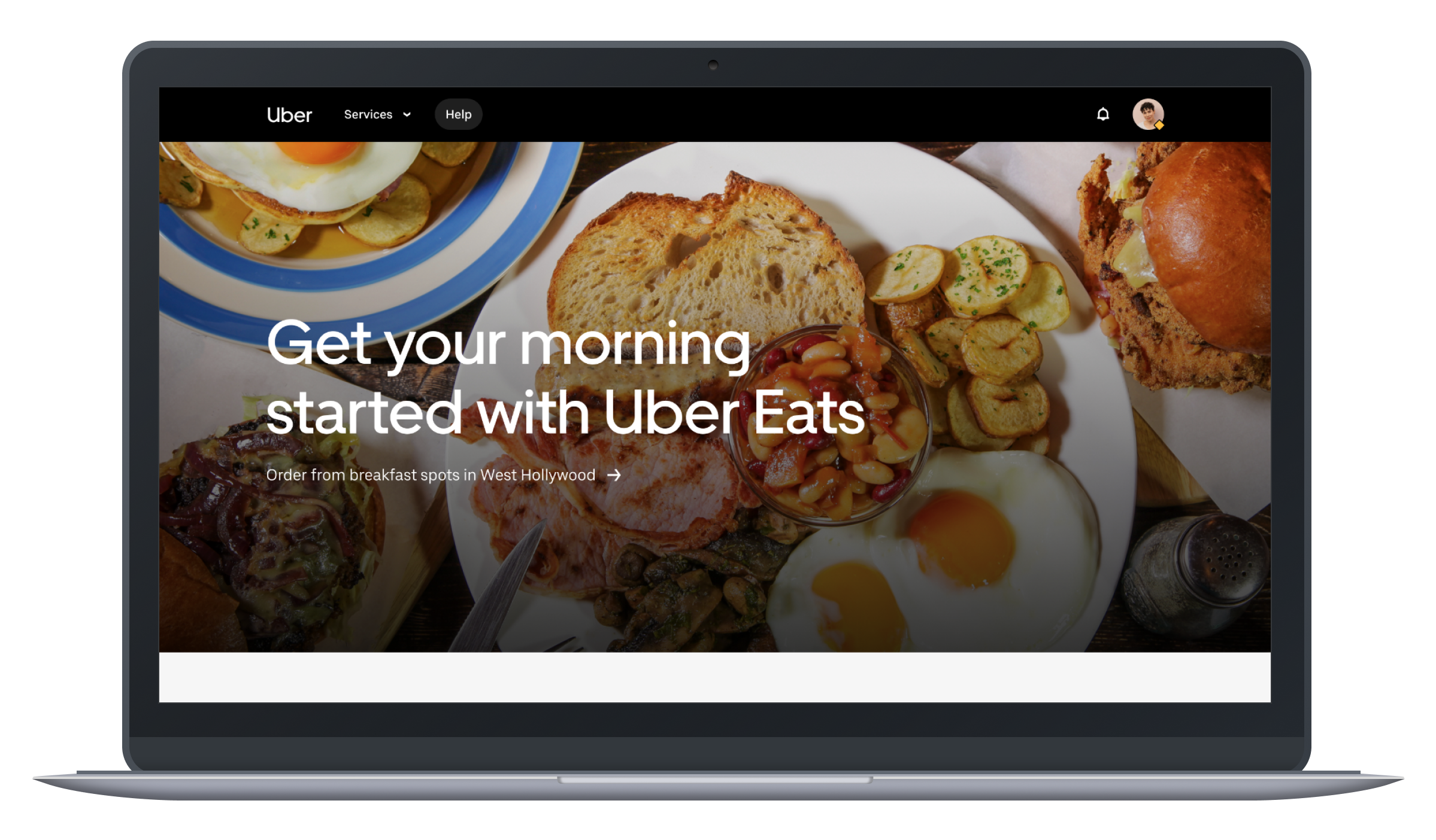 Uber Personalized Homepage